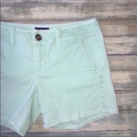 American Eagle Mint Midi 5” Inseam Shorts - Picture 2 of 6